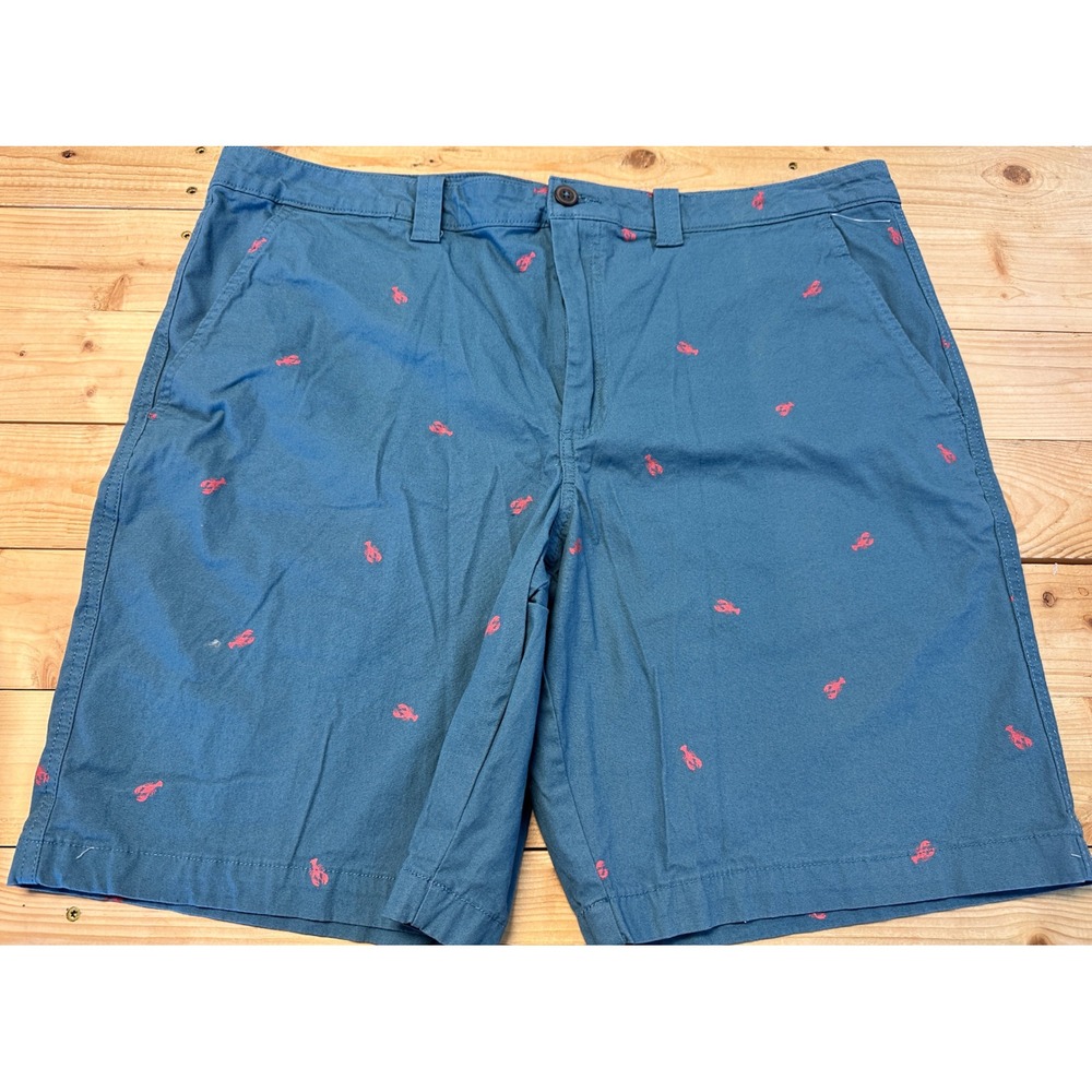 Magellan Outdoors Lobster Print Shorts Casual Everyday‎ Blue Size 38W
